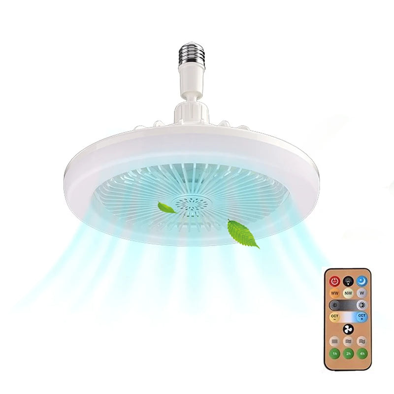 Socket Fan Light with Remote Control